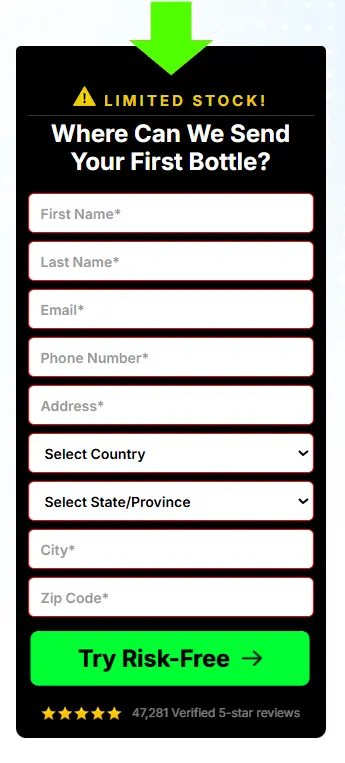 Primal TRT order slip